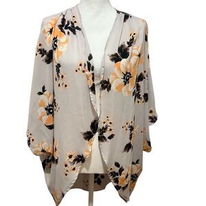 Miss Chievous womens floral kimono size large
